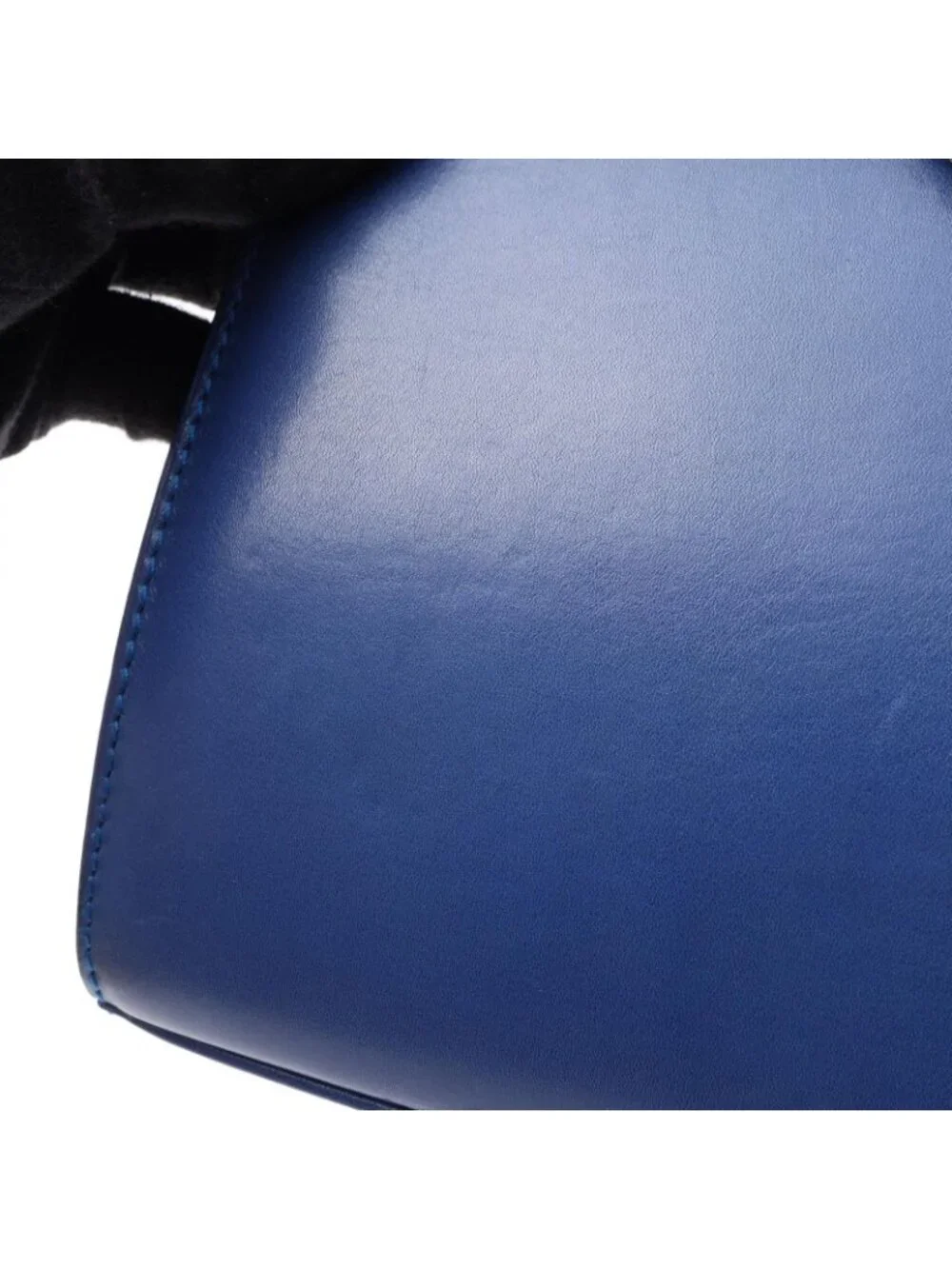 Celine Handbag Blue Leather Gancini